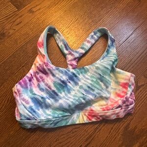 Athleta Multicolor Tie-Dye Sports Bra - medium